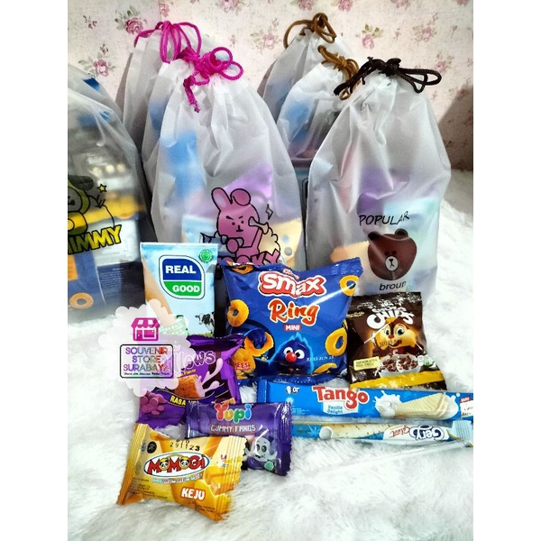 Snack Pouch || Paket snack simple || Snack ultah hemat || Hampers snack pouch
