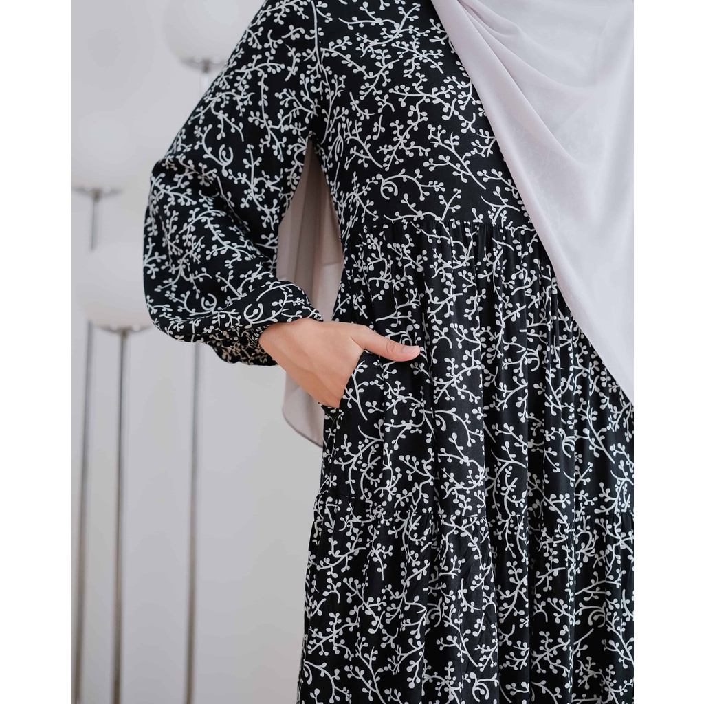Le Khari Qifa Dress Bahan Rayon Viscose Gamis Homedress Busui Size S - XL-2