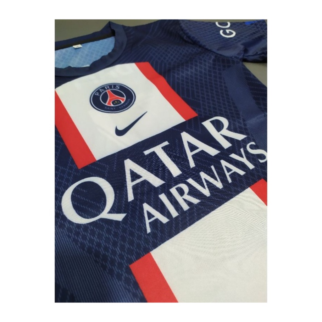 Kaos sepak bola anak jersey psg mbappe soccer baju dan celana setelan t-shirt outfit football seragam kostum olahraga pakaian apparel multi sports navy