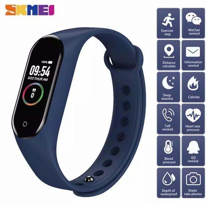 Jam Tangan Pria Wanita Original Skmei M4 Digital Smartwatch Bluetooth PROMO