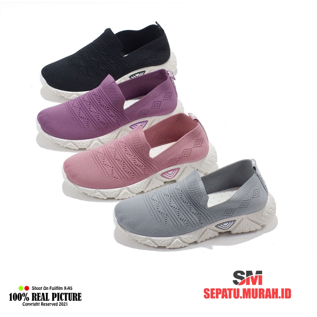 Sepatu wanita sneakers slip on import original tanpa tali selop slipon cewek perempuan dewasa J1 J2 J3 J5 J6 J7 J8 36-40