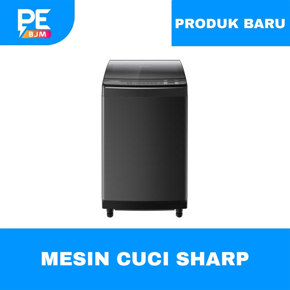 MESIN CUCI SHARP 9.5 KG 9,5 KG TOP LOADING MEGAMOUTH ES-M9500XT-SA