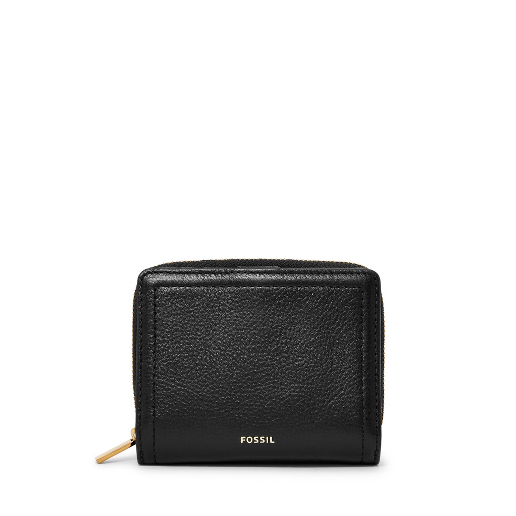 Fossil Logan RFID Mini Multifunction Black Leather Dompet Wanita - SL7923-001