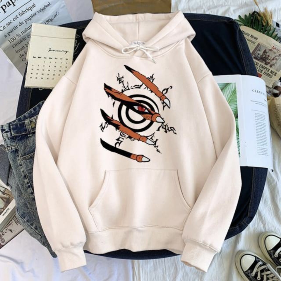 KURAMA Sweater Hoodie Trendy II KURAMA anime Jumper Hoodie II  Sweter Oblong Topi Sz M - XL ( Pria &amp; Wanita / Anak &amp; Dewasa )