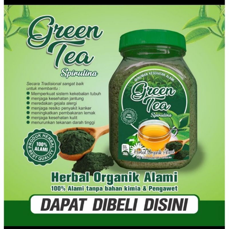 

Jahe Merah GREENTEA Spirulina Anugeran kemasan toples 350 gram