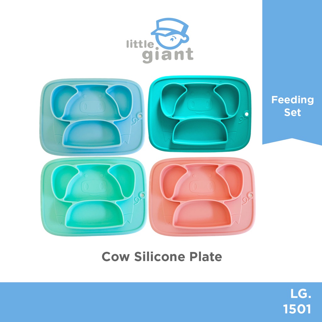 Little Giant Cow Silicone Plate Tempat Makan Bayi