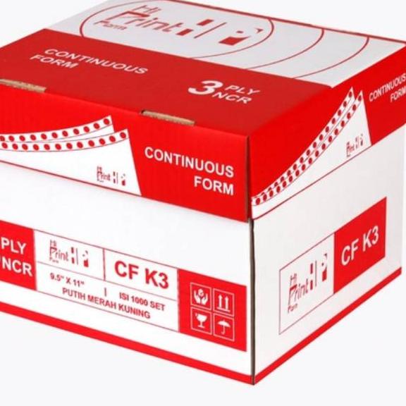 

Limited | FG2 | CONTINUOUS FORM 9.5 X 11/2 3 PLY PRS HI PRINT (ISI 2000 SHEETS) - Ukuran dibagi 2