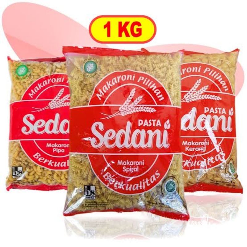 Spaghetti Makroni pipe macroni makaroni macaroni pipa ulir spiral pasta spaghetti spageti 1Kg sedani rebus