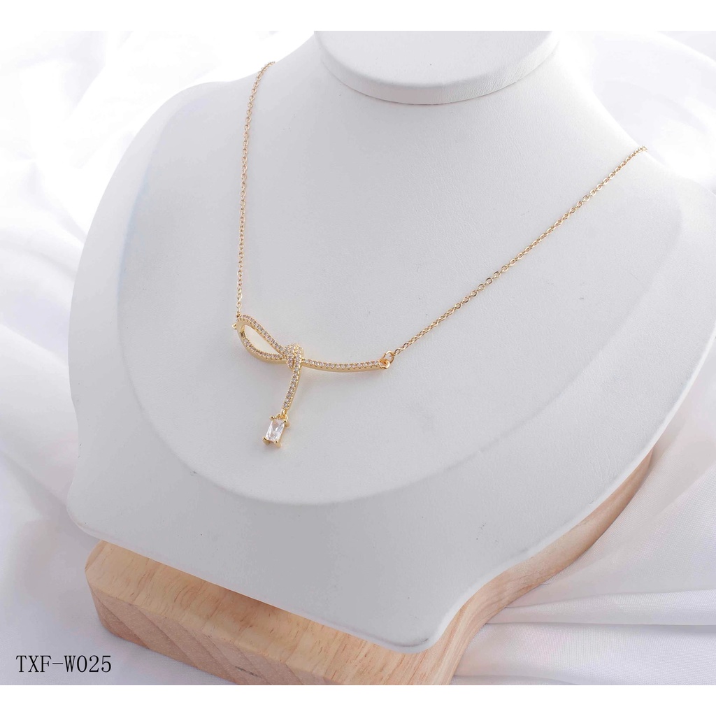 Kalung Titanium CC Permata Perhiasan Fashion X423/W025/1223