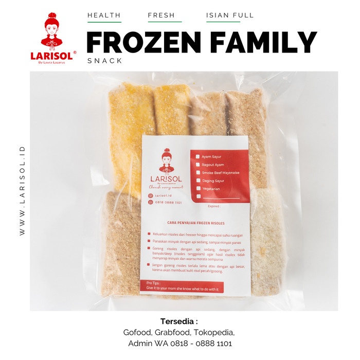 

Past Frozen Risoles Family Package (Isi 8)