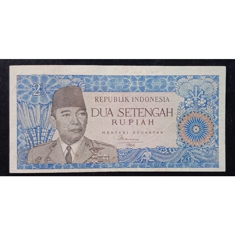 UANG KUNO 2.5 RUPIAH SUKARNO THN 1964