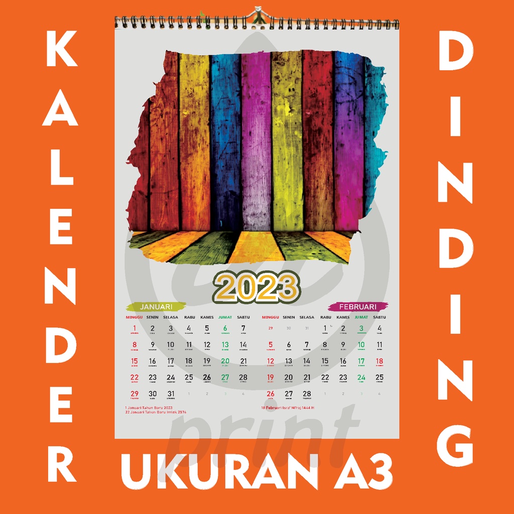 

KALENDER DINDING 2025 UK A3