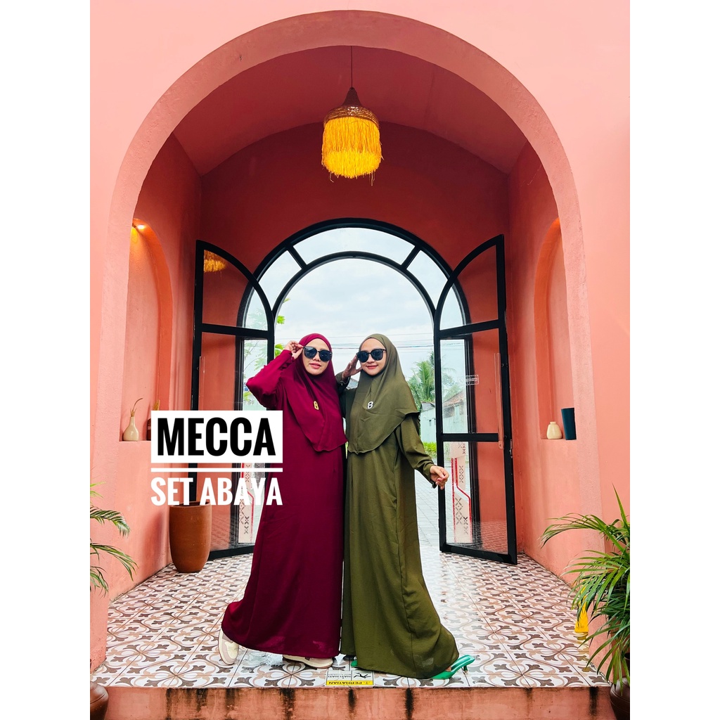 Abaya set khimar cringkle airflow termurah