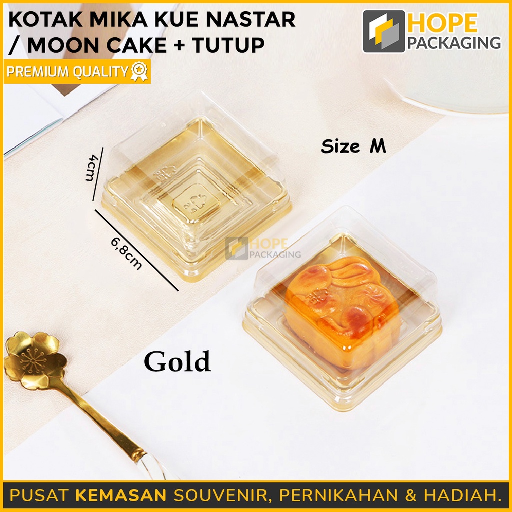 [ISI 20PCS] Kotak Full Mika Plus tutup Size : S / Box mika plastik bening kue / tatakan mika kue