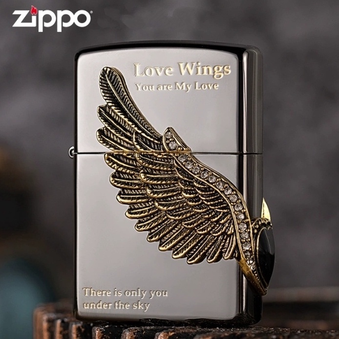 BISA COD! korek api Zippo Love Wings You Are My Love There Is Only You Under The Sky