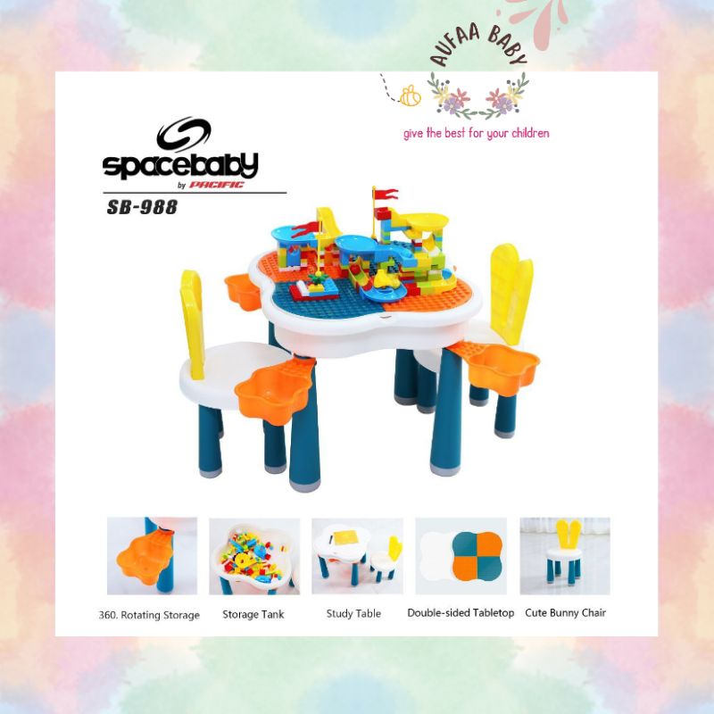 AUFAA ❤ MEJA LEGO ANAK SPACEBABY SB 988, SPEEDS LX 025-8 MURAH