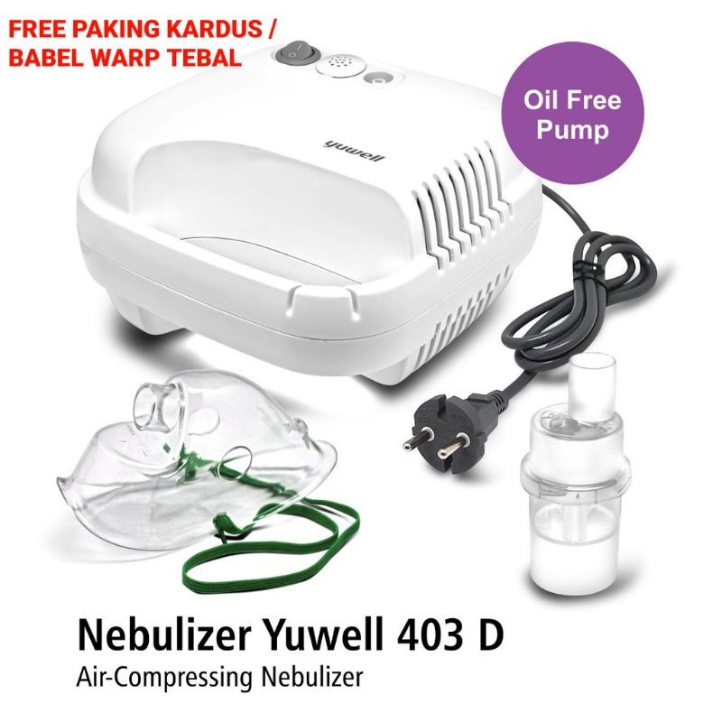 Nebulizer Compressor 403D | Alat Terapi Uap Pernafasan - YUWELL