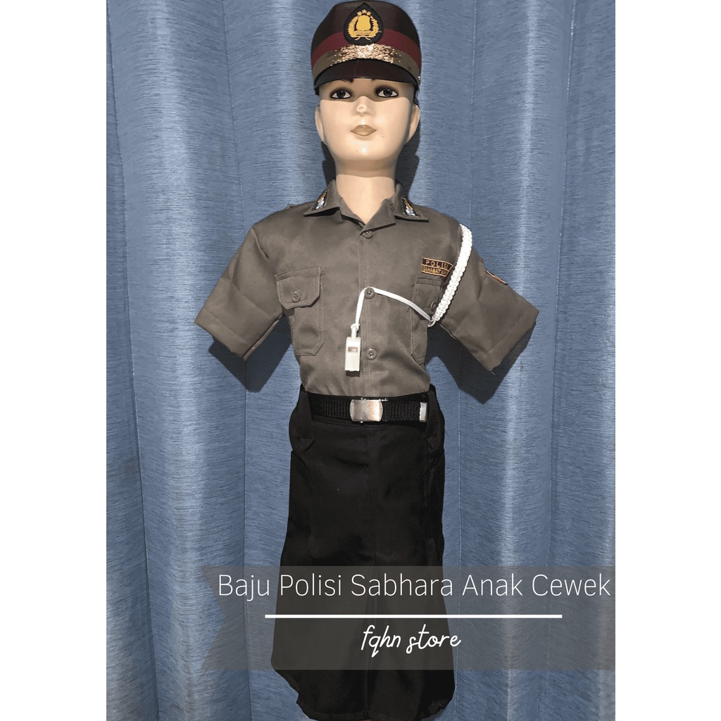 Baju Profesi Anak/Baju Polisi Sabhara Anak Cewek (Rok)