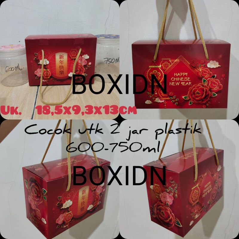 

Box Imlek 2 Jar 600ml 750ml Box Imlek Kue Kering Paperbag Imlek