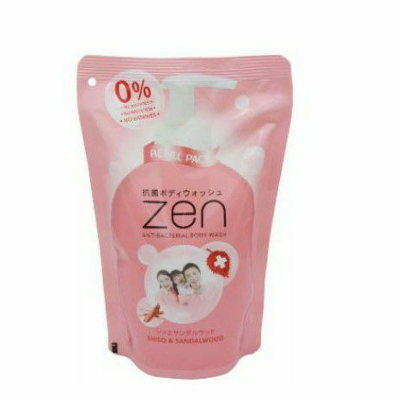 ✿ELYSABETHME✿ Zen antibacterial body wash cair 450ml refill isi ulang lebih hemat anti kuman virus bakteri cocok untuk kulit sensitif alergy