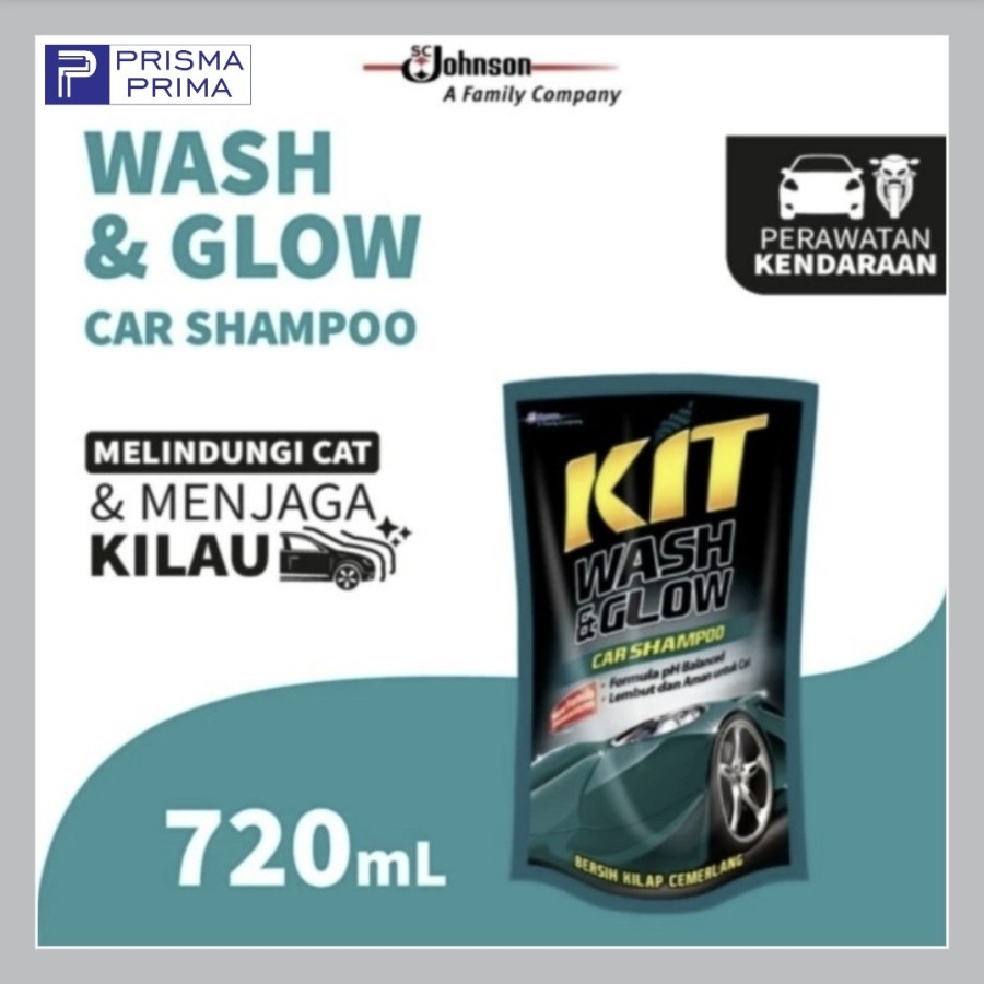 KIT Wash and Glow Car Shampoo Sabun Cuci Mobil