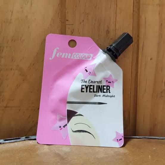 ✿ELYSABETHME✿  [ESENSES] fem aulia eyeliner liquid cair hitam sachet kuas lentur natural travel size waterproof anti luntur