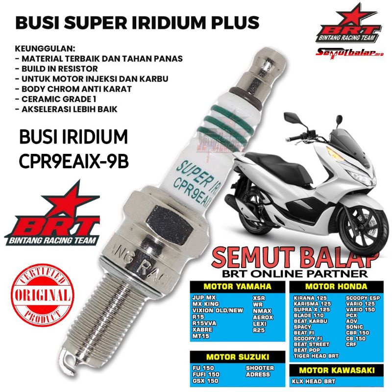 BUSI PCX 150 BUSI PCX 160 BUSI SUPER IRIDIUM PLUS BRT RACING ORIGINAL