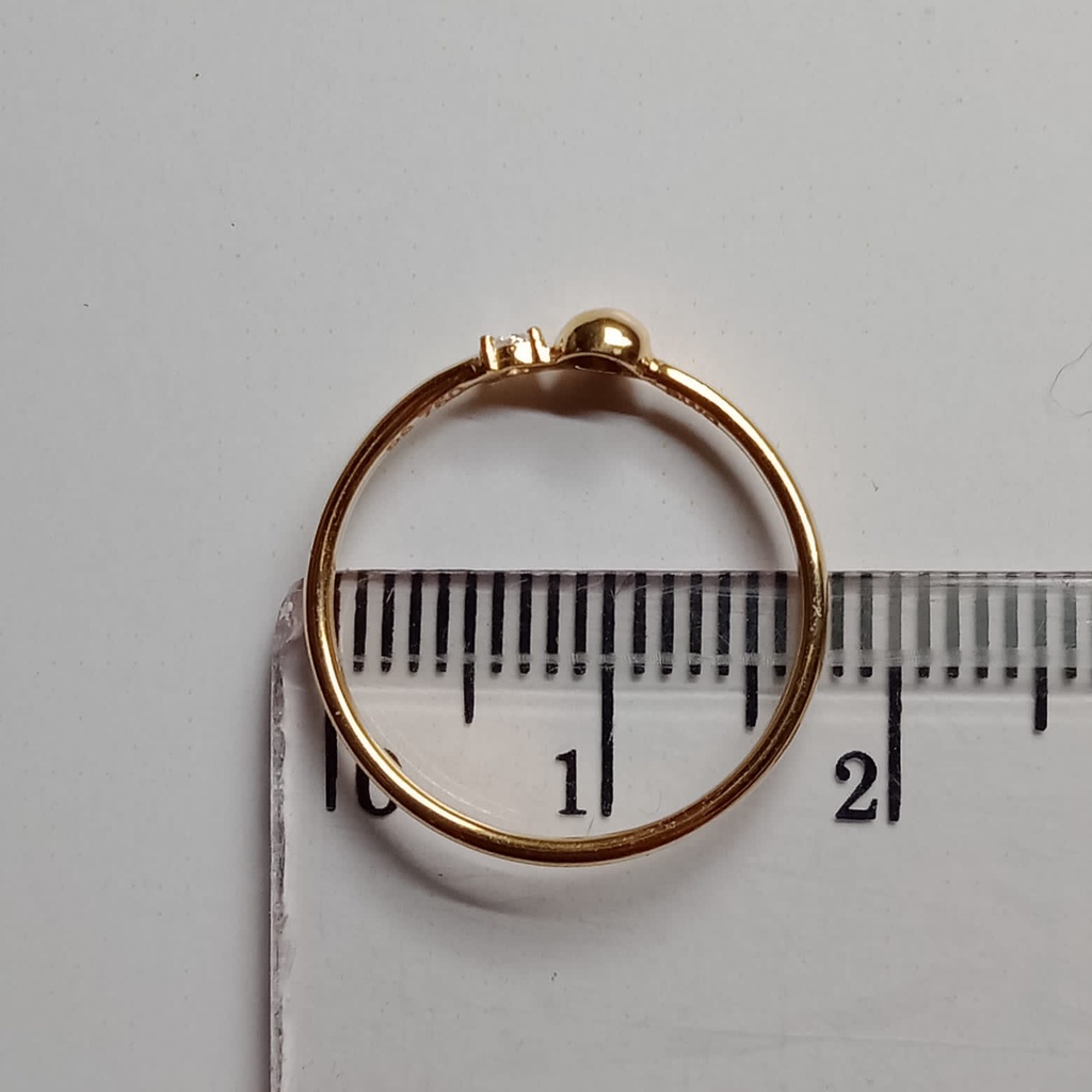 Cincin emas 17K - 0.5 gr kadar 750 - CBS000000003