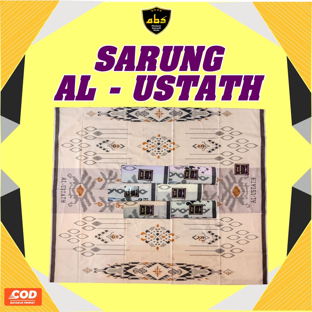 Sarung Tenun Al Ustath Motif Warna Sarung Dewasa Pria Wanita Terlaris Sarung Batik Songket Abu Sulthan