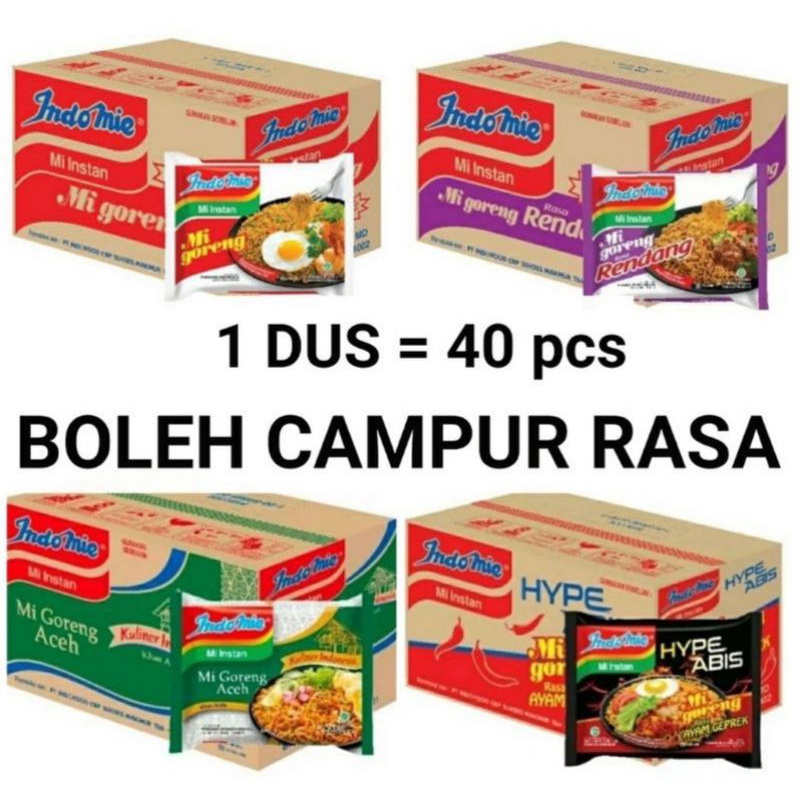 

INDOMIE GORENG DUS ISI 40 / INDOMIE GORENG RENDANG AYAM GEPREK ACEH HYPE