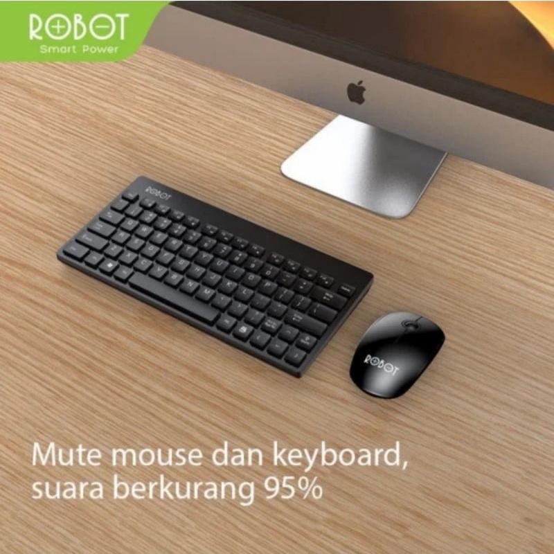 Robot KM3000 Keyboard Mouse Wireless Set - Robot Mouse + Keyboard Set