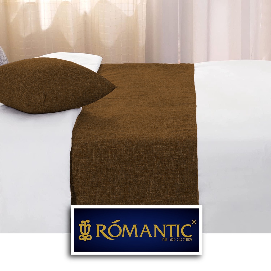 Bed Runner / Selendang kasur Brown by ROMANTIC standard Hotel minimalis