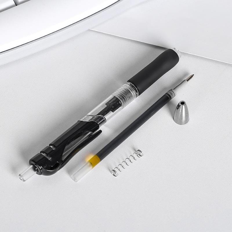 HZ Pulpen Gel Ink 0.5mm Standar Pulpen Alat Tulis Kantor Sekolah Pena Pen Pencet Tinta Cair
