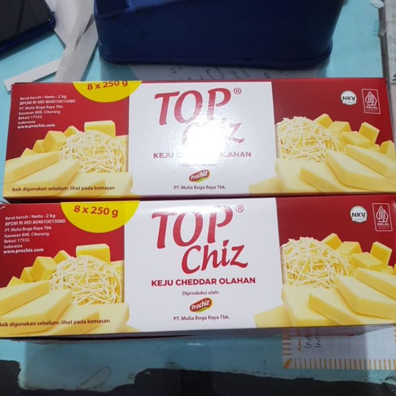 

keju top chiz 2kg (250gr 8pcs)