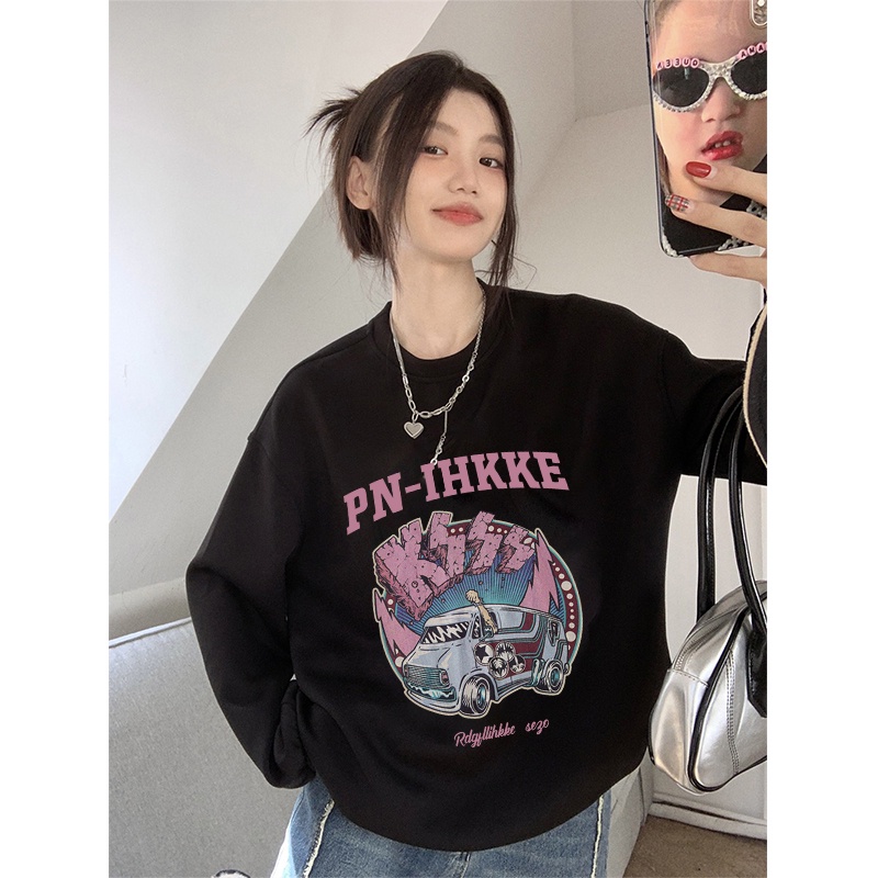 Sweater Oversize Car Unisex Sweater Oversize Korean Style/atasan kaos import wanita