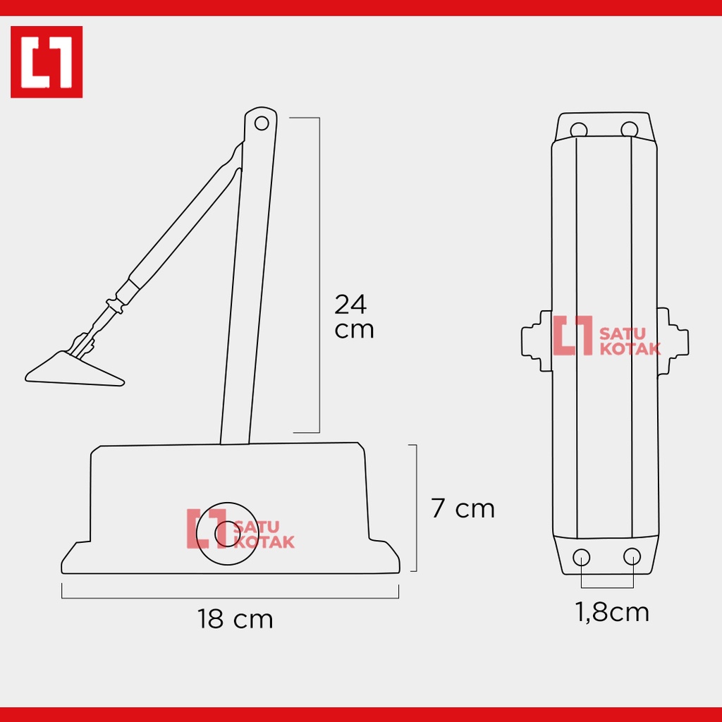 Door Closer HO Hold Open Penutup Engsel Pintu Otomatis 168 - Weldom