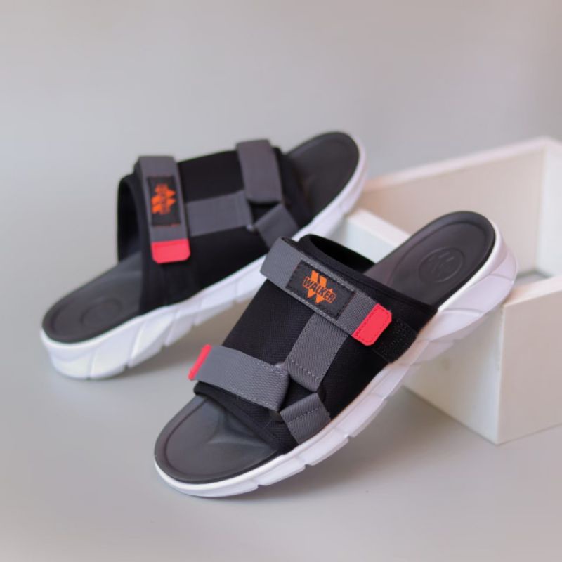 UNION | BIAS Sandal Casual Pria Slide Hangout Santai Slipers Cowo/Cowok Premiun Slide Pria Gaya Trendy Terbaru 2023