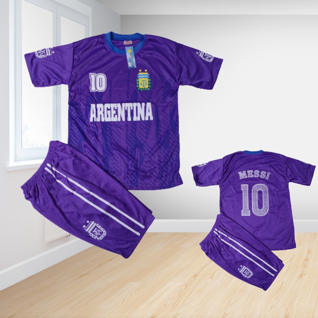 jersey baju bola argentina messi away