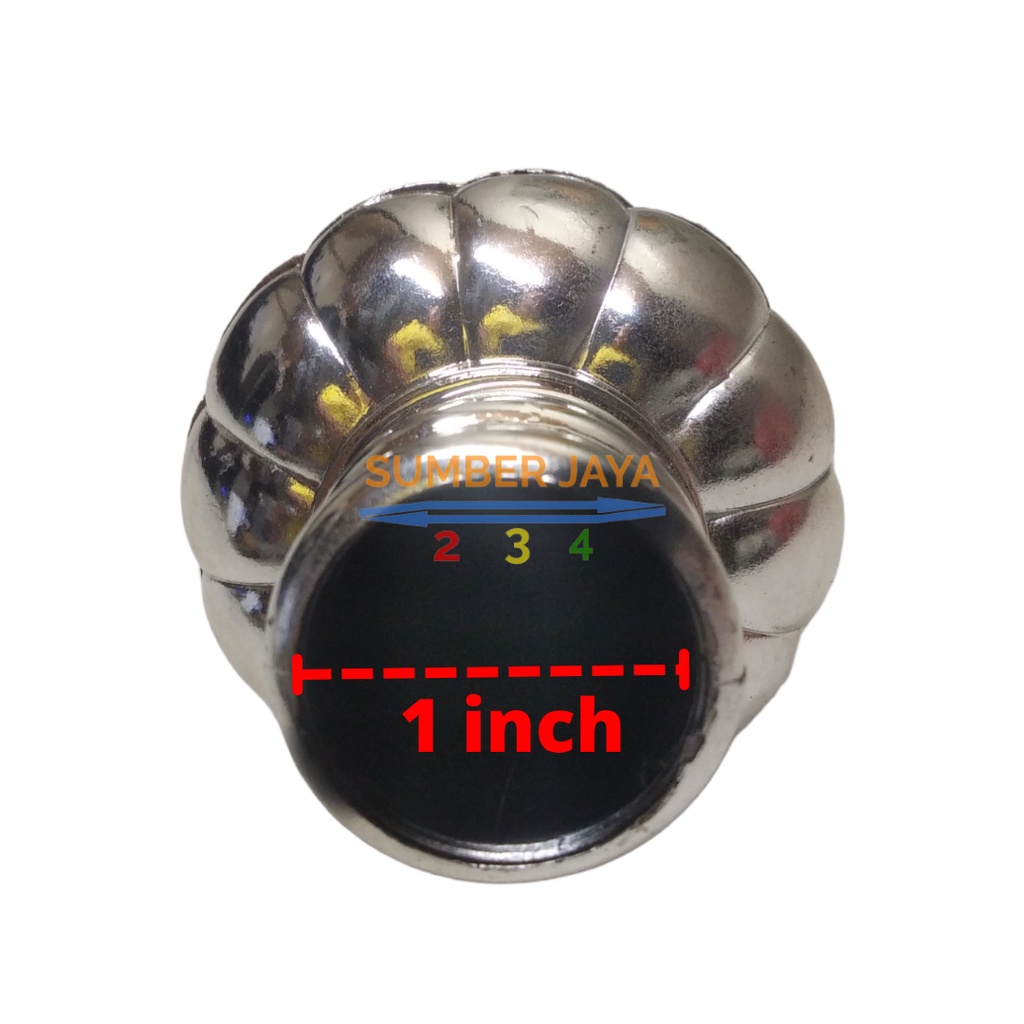 END CUP GORDEN TUTUP BATANG GORDEN PAGODA SILVER MANGGIS