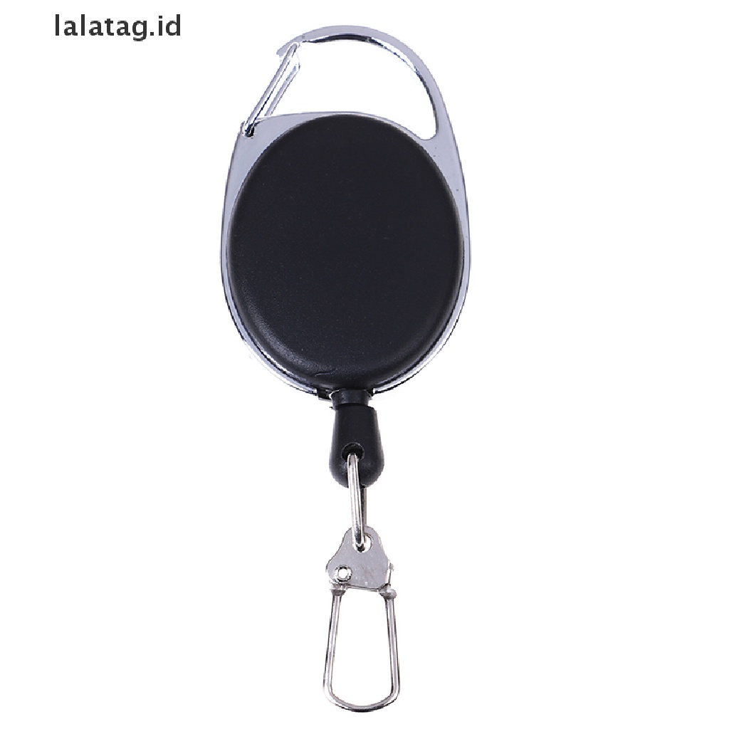 [lalatag] 1pcs Recoil extendable Gantungan Kunci ring Klip Tarik keyring retracg [ID]