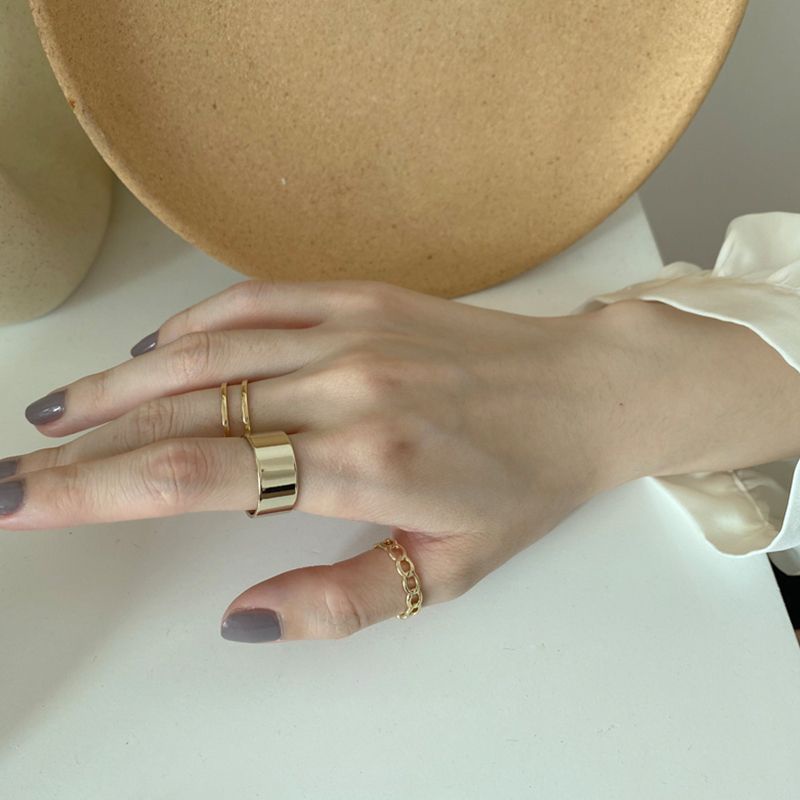Cincin Wanita Cincin Retro Ring Set 3 Pcs Aksesoris Wanita Cincin Terbuka
