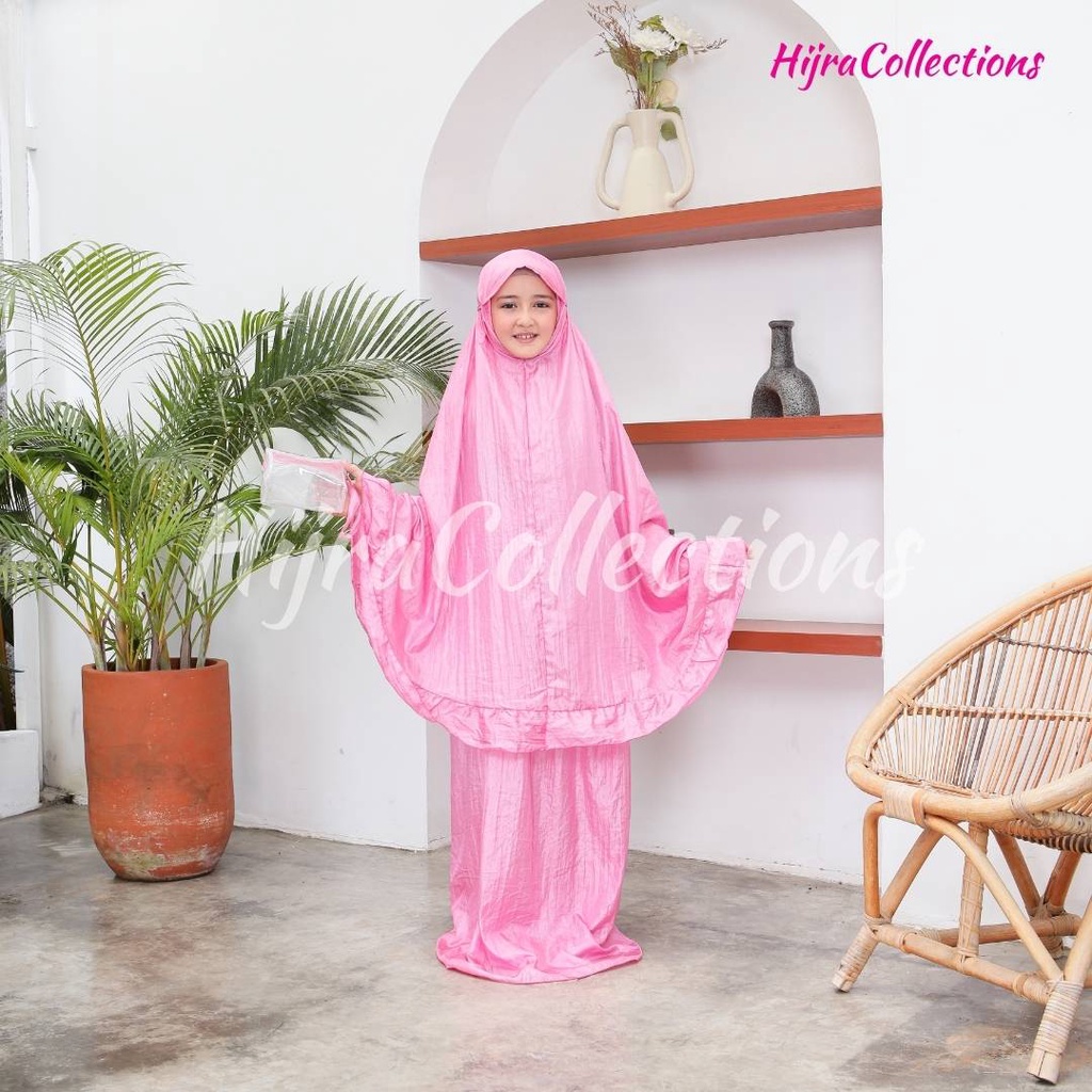 Mukena Travel Anak Parasut Pouch Mika