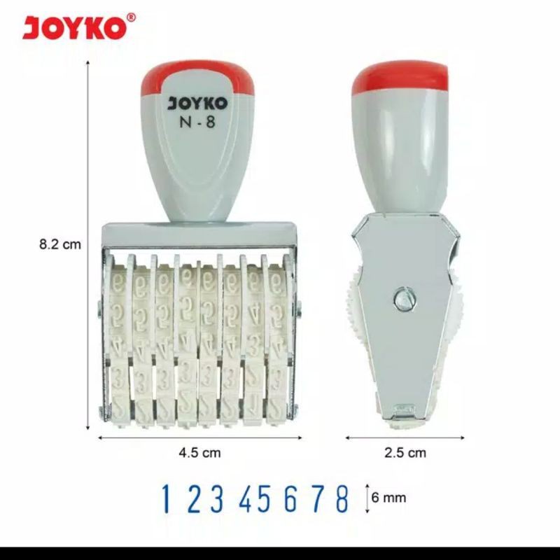 

STEMPEL ANGKA NUMBER STAMP N 8 JOYKO STEMPEL 8 DIGIT NOMOR STEMPEL TANGGAL