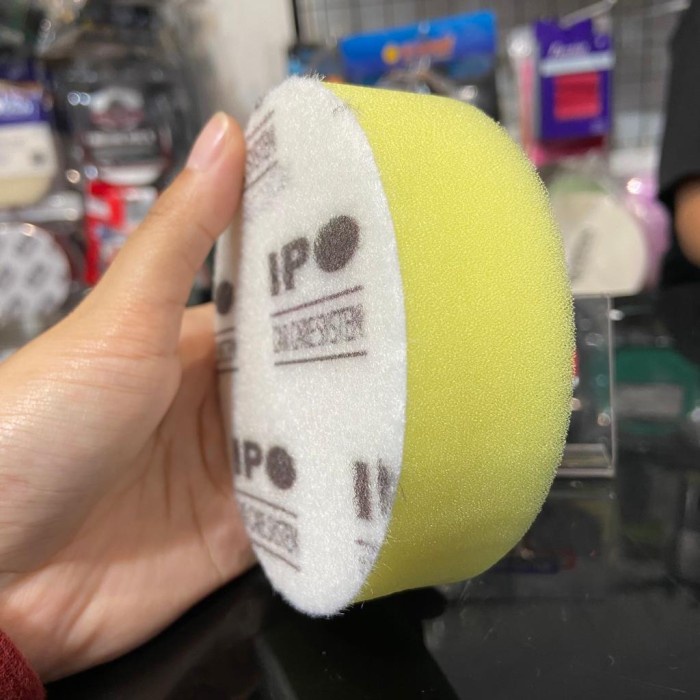 IPO Busa Flat Polishing Pad 4 inch Yellow - Busa Poles Flat 100mm