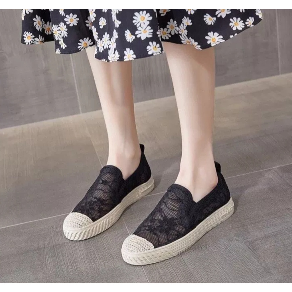 [✅BISA COD] 10110 ESPADRILLES MESH KLASIK (REAL PICTURE)