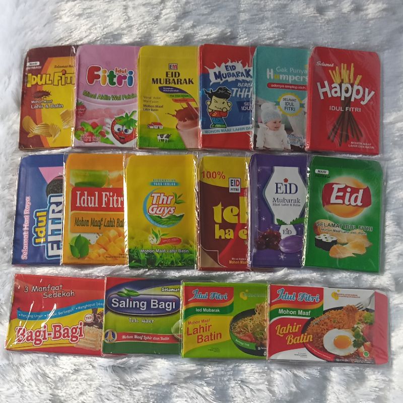 

Amplop lebaran medium snack unik bisa pilih karakter (perbiji)