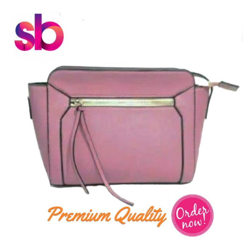 Luxio Bag [Baby Pink] Tas Premium Kulit Jeruk Wanita Korea Formal Casual Perempuan Keren Murah Termu