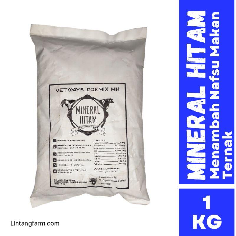 Ready Mineral Hitam Ternak - Mineral Hitam Salpro Mix - Mineral Hitam 1 Kg - Mikro Mineral Ternak - 
