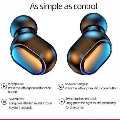 Earphone S-Way Earbuds TWS Bluetooth 5.3 Waterproof Noise Reduction - Headset