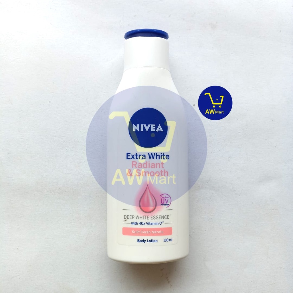 NIVEA BODY LOTION 100ML EXTRA WHITE RADIANT &amp; SMOTH,  REPAIR &amp; PROTECT